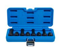 BGS technic Jeu de douilles à embouts à choc 12,5 mm (1/2") Denture multiple intérieure (pour XZN) M12 - M18 8 pièces Kraftmann Quantité:1