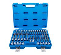 BGS technic Jeu de douilles à embouts 5182 – carré femelle 12,5 mm (1/2") profil T (Torx) 32 pièces