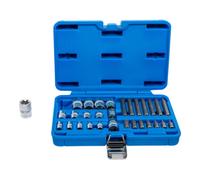 BGS technic KG - Jeu d'embouts et clés à douille BGS 5025 - profil E/T (pour Torx) - 30 pièces