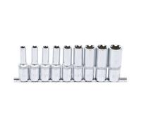 BGS technic Jeu de douilles, profil E, profondes 12,5 mm (1/2") E10 - E24 9 pièces BGS Quantité:1