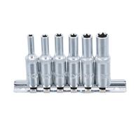 BGS technic Jeu de douilles profil E profondes 6,3 mm (1/4") E4-E10 6 pièces