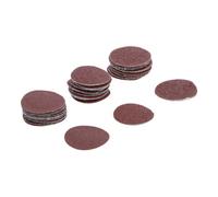 BGS 70193 - Jeu de feuilles abrasives pour ponçeuse excentrée - Ø 30 mm - Cal. 60 - 80 - 120 - 30 pièces