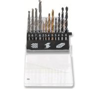 BGS TECHNIC Jeu de forets combinés 50812, 2...8 mm, 12 pièces
