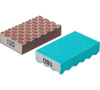 BGS TECHNIC Jeu d'éponges abrasives, 80812, K120/K180, 2 pièces