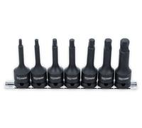 BGS 7004 - Jeu d'extracteurs de vis - 12,5 mm (1/2") - pour six pans creux 4 - 12 mm - 7 pièces