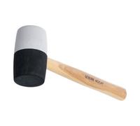 BGS technic Maillet caoutchouc manche Hickory tête noir/blanc Ø 63 mm 840 g BGS Quantité:1