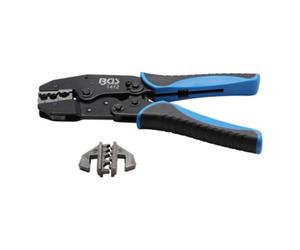 BGS technic Pince à sertir et dénuder avec fonction cliquet douilles de profil à presser échangeables BGS Quantité:1