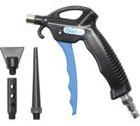 BGS TECHNIC Pistolet de soufflage d'air comprimé 9413, avec 3 embouts
