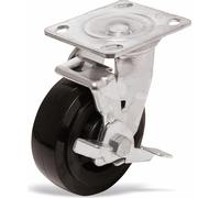 BGS TECHNIC Roulette pivotante pour servante d'atelier, 4100, frein à pied dans le palier radial