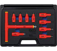 BGS TECHNIC VDE Jeu de clés à douille - Carré 10 et 12 mm - Hexagone interne 4-10 mm - 10 pièces - 7132