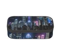 BGSHJVF Aerial Night Of View Hong Kong Trousse à crayons de grande capacité avec plusieurs compartiments - Design élégant Noir Talla única, noir, Talla única, Tendance