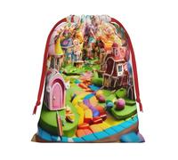 BGSHJVF Bonbons Pays Impression Vacances Cordon de serrage Sacs cadeaux de Noël Sacs d'emballage pour cadeaux de Noël Fête Cadeau