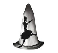 BGSHJVF Cape à capuche imprimée ballerine pour homme, magicien, vampire et Halloween, pour jeux de rôle et fêtes