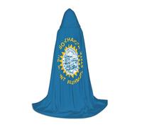 BGSHJVF Cape à capuche imprimée drapeau du Dakota du Sud pour homme, magicien, vampire et Halloween, pour jeux de rôle et fêtes