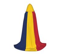 BGSHJVF Cape à capuche imprimée drapeau du Tchad pour homme, magicien, vampire et Halloween, pour jeux de rôle et fêtes