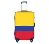 BGSHJVF Colombie Impression Drapeau Housse de Voyage Élastique Housse de Voyage Housse de Bagage avec Motifs Uniques, Convient aux Sacs de Voyage de 45-81 cm, Blanc, Moyen, Blanc., m