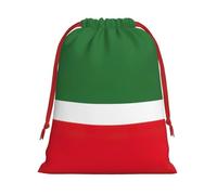 BGSHJVF Drapeau de la République de Tchétchénie Sacs cadeaux de Noël avec cordon de serrage, Sacs cadeaux de Noël, Sacs cadeaux de Noël, Sacs cadeaux de fête