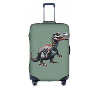 BGSHJVF Housse de valise élastique avec imprimé dinosaure mignon, protection de bagage avec motifs uniques, convient pour valise de 45,7 à 81,3 cm, blanc/jardin opulent, petit, blanc/jardin opulent, s