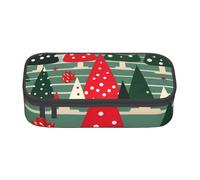 BGSHJVF Impression d'arbre de Noël haute capacité, pochette en tissu Oxford, organisateur de stylos, multi-compartiments, design élégant, noir - Talla única, mode, Noir -, Talla única, Tendance