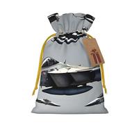 BGSHJVF Sac cadeau charmant avec imprimé avions de combat, pochettes à cordon pour petits cadeaux, bijoux et cadeaux de fête