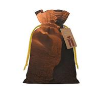 BGSHJVF Sac cadeau charmant avec imprimé dunes de sable, pochettes à cordon pour petits cadeaux, bijoux et cadeaux de fête