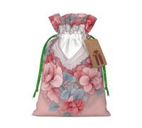 BGSHJVF Sac cadeau romantique avec imprimé cœur, pochettes à cordon pour petits cadeaux, bijoux et cadeaux de fête