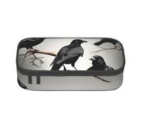BGSHJVF Sac en tissu Oxford de grande capacité corbeau oiseau sur une branche, plusieurs compartiments, design élégant, noir, Talla única, tendance, noir, Talla única, tendance, Noir., Taille unique
