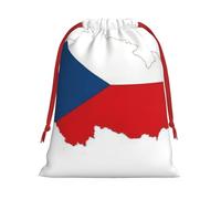BGSHJVF Sacs cadeaux avec cordon de serrage Motif drapeau de la République tchèque