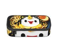 BGSHJVF Talla única Trousse à crayons avec cadre de grande capacité et design de nouilles en tissu Oxford, crayons, stylos, organiseur, plusieurs compartiments, design élégant, noir, Talla única, Noir