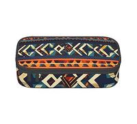 BGSHJVF Trousse à crayons avec motif national africain - Grande capacité - En tissu Oxford - Plusieurs compartiments - Design élégant, Noir , Taille unique, Tendance