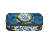 BGSHJVF Trousse à crayons de grande capacité Oxford avec carte du Dakota du Sud, multi-compartiments, design élégant, noir, Talla única, noir, Talla única, Tendance