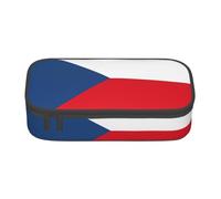 BGSHJVF Trousse Grande Capacité Drapeau République Tchèque Oxford Stylos Multiples Compartiments Design Élégant Noir Talla única Tendance Noir Talla única Talla única TRENDY, Noir., Taille unique