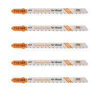 BGTEC 5PCS Jeu De Lames De Scie Sauteuse à Queue En T Hcs(SK5) Pour La Découpe Du Bois Et Du Plastique(T101BR)