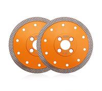 BGTEC Disque de coupe de lame de diamant Turbo de maille de 125mm X pour le marbre de porcelaine en céramique de tuile 2 pièces