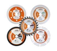 BGTEC Disque Diamant 75mm - 4 pièces Lame de Scie Circulaire pour Bois Plastique Verre Métal Acier Carreau Porcelaine