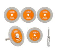 BGTEC Disque Diamant pour Verre, 5 pièces 50MM*5 Mini-lames de scie diamantées pour verre Jade cristal Bouteille de vin Céramique Carreau Marbre