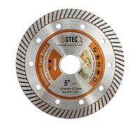 BGTEC Disque Diamant Turbo Super Mince - 125mm Lame de Scie Circulaire Diamètre de l'alésage 22,23 mm Pour découper la céramique/carrelage, le granite et les matériaux durs