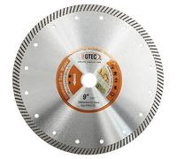 BGTEC Disque Diamant Turbo Super Mince - 230mm Lame de Scie Circulaire Diamètre de l'alésage 22,23 mm Pour découper la céramique/carrelage, le granite et les matériaux durs