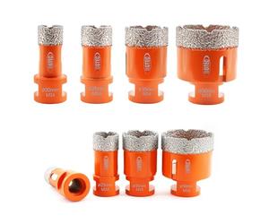 BGTEC Forets Carrelage Diamant - 4 Pièces 20/25/35/50MM Trépans avec Filetage M14 pour Porcelaine, Grès, Céramique, Marbre, Granit, Brasé sous Vide