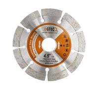 BGTEC Lames diamantées segmentées pour scie électrique, 115mm Disque de coupe sec ou humide à usage général pour la maçonnerie en brique de pierre de béton