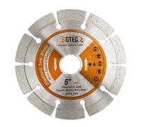 BGTEC Lames diamantées segmentées pour scie électrique, 125mm Disque de coupe sec ou humide à usage général pour la maçonnerie en brique de pierre de béton
