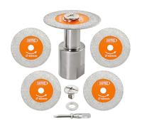 BGTEC Mini Disque Diamant - 5 Pièces 40MM Lame Diamantée pour Coupe Verre avec bride à filetage M14 pour verre, jade, cristal, bouteilles, carrelage