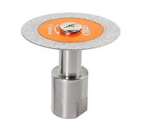 BGTEC Mini Disque Diamant - 50MM Lame Diamantée pour Coupe Verre avec bride à filetage M14 pour verre, jade, cristal, bouteilles, carrelage