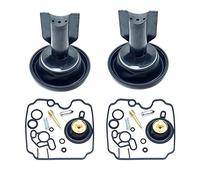 BGTR 2PCS Convient for Yamaha XTZ750 Super Ténéré XTZ 750 Kit de réparation Carburateur Glucides Vide à Membrane Plongeur Flotteur Vanne Aiguille Valve Pilote Vis