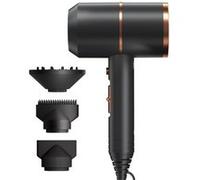 BGTSE Sèche-cheveux ionique haute performance 1800W, 22-Speed & 3-Heat Settings-noir doré noir doré G