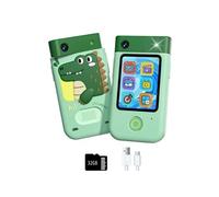BGTSE Téléphone intelligent pour enfants, mini caméra HD 1080P-Dinosaure vert