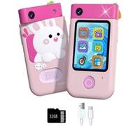 BGTSE Téléphone intelligent pour enfants, mini caméra HD 1080P-Lapin rose Lapin rose G