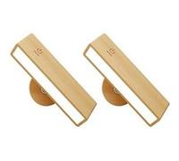 BGTSE Veilleuse magnétique sans fil, veilleuse rotative à 360 degrés à intensité variable - Hêtre - 2 pièce Hêtre - 2 pièce G