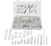 BGTXINGI 200 pièces 20 types de ressorts hélicoïdaux en acier galvanisé fil métallique ressorts d'extension et de compression kit d'assortiment d'outils de réparation