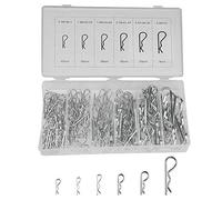 BGTXINGI Assortiment de 150 goupilles fendues plaquées zinc en forme de R pour réparation de petits moteurs